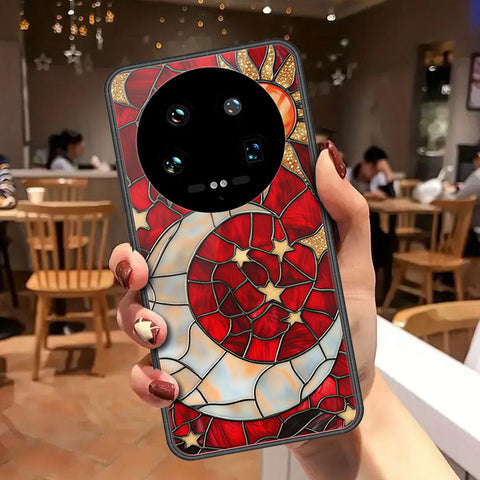 Xiaomi 14 Ultra Cover - Celestial Starry Universe Series - HQ Ultra Shine Premium Infinity Glass Soft Silicon Borders Case