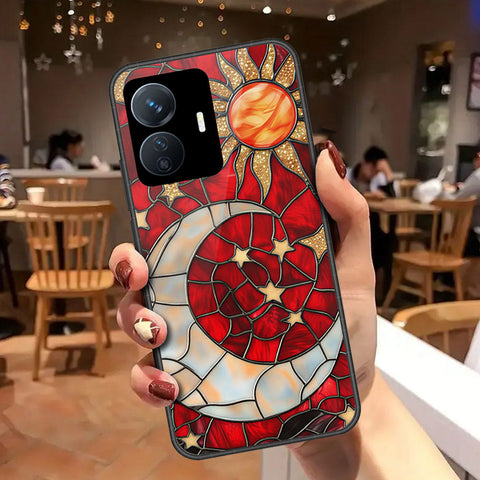 Vivo Y77e Cover - Celestial Starry Universe Series - HQ Ultra Shine Premium Infinity Glass Soft Silicon Borders Case