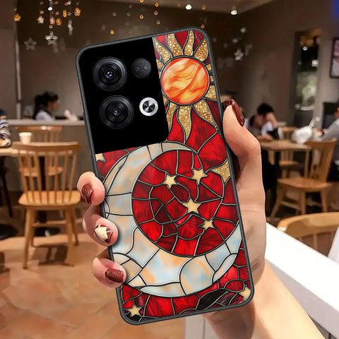 Oppo Reno 8 Pro  Cover - Celestial Starry Universe Series - HQ Ultra Shine Premium Infinity Glass Soft Silicon Borders Case