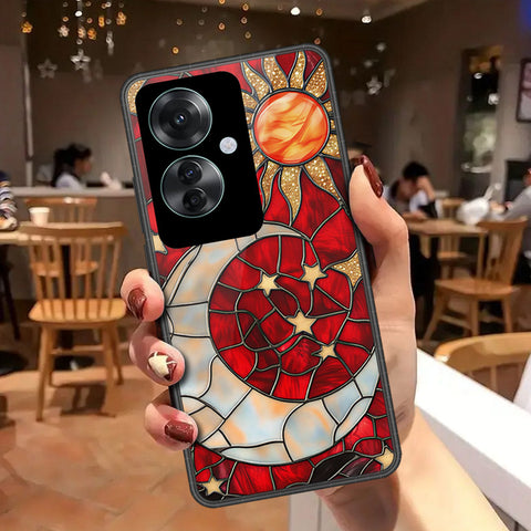 Oppo Reno 11F 5G Cover - Celestial Starry Universe Series - HQ Ultra Shine Premium Infinity Glass Soft Silicon Borders Case