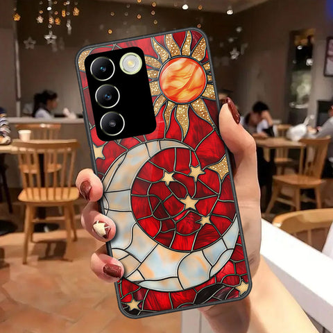 Vivo Y100 4G Cover - Celestial Starry Universe Series - HQ Ultra Shine Premium Infinity Glass Soft Silicon Borders Case
