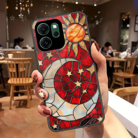 Oppo Reno 14F Cover - Celestial Starry Universe Series - HQ Ultra Shine Premium Infinity Glass Soft Silicon Borders Case