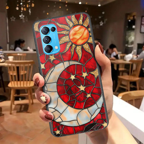 Oppo Reno 5 5G Cover - Celestial Starry Universe Series - HQ Ultra Shine Premium Infinity Glass Soft Silicon Borders Case