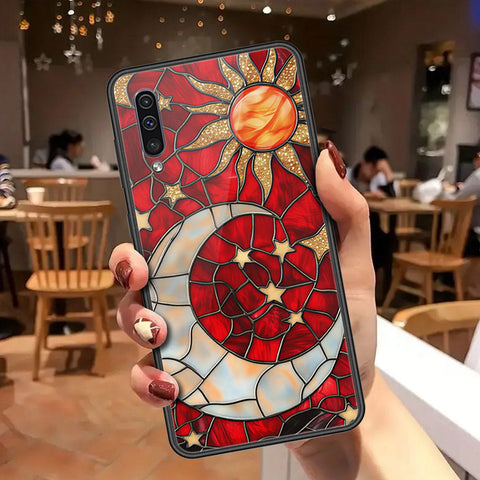 Samsung Galaxy A30s Cover - Celestial Starry Universe Series - HQ Ultra Shine Premium Infinity Glass Soft Silicon Borders Case