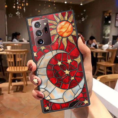 Samsung Galaxy Note 20 Ultra Cover - Celestial Starry Universe Series - HQ Ultra Shine Premium Infinity Glass Soft Silicon Borders Case