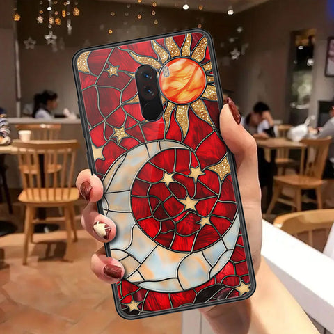 Xiaomi Pocophone F1 Cover - Celestial Starry Universe Series - HQ Ultra Shine Premium Infinity Glass Soft Silicon Borders Case