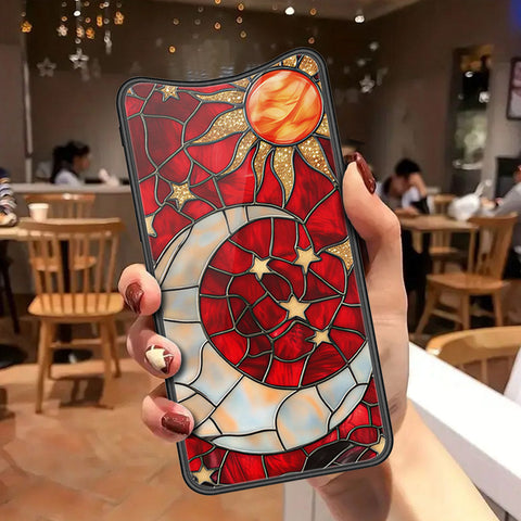 Oppo Find X Cover - Celestial Starry Universe Series - HQ Ultra Shine Premium Infinity Glass Soft Silicon Borders Case