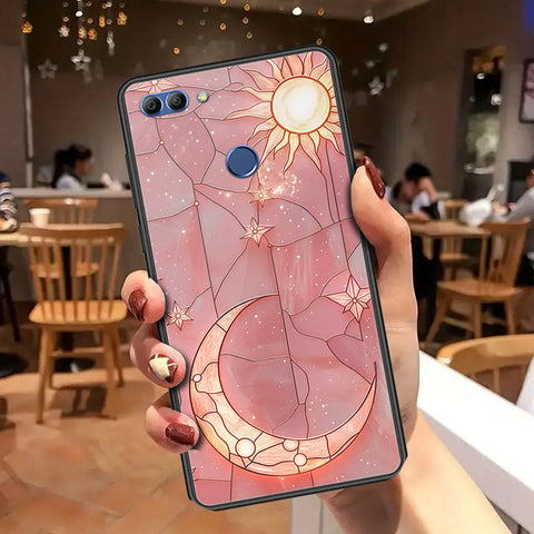Huawei Y9 2018 Cover - Celestial Starry Universe Series - HQ Ultra Shine Premium Infinity Glass Soft Silicon Borders Case