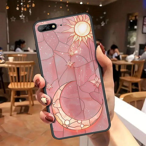 Huawei Y6 Prime 2018 Cover - Celestial Starry Universe Series - HQ Ultra Shine Premium Infinity Glass Soft Silicon Borders Case