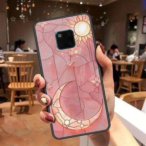 Huawei Mate 20 Pro Cover - Celestial Starry Universe Series - HQ Ultra Shine Premium Infinity Glass Soft Silicon Borders Case