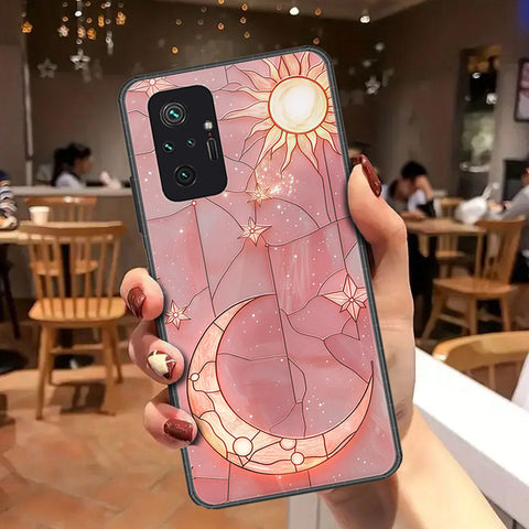 Xiaomi Redmi Note 10 Pro 4G Cover - Celestial Starry Universe Series - HQ Ultra Shine Premium Infinity Glass Soft Silicon Borders Case
