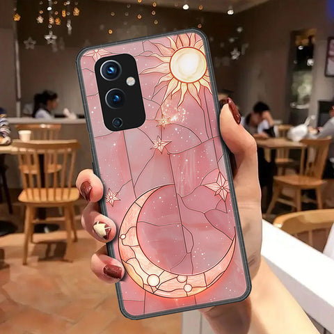 OnePlus 9 Cover - Celestial Starry Universe Series - HQ Ultra Shine Premium Infinity Glass Soft Silicon Borders Case