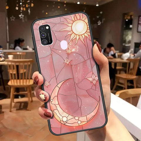 Samsung Galaxy M30s Cover - Celestial Starry Universe Series - HQ Ultra Shine Premium Infinity Glass Soft Silicon Borders Case