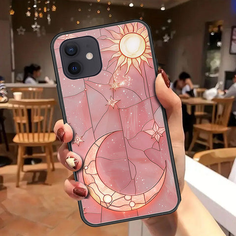 iPhone 12 Mini Cover - Celestial Starry Universe Series - HQ Ultra Shine Premium Infinity Glass Soft Silicon Borders Case