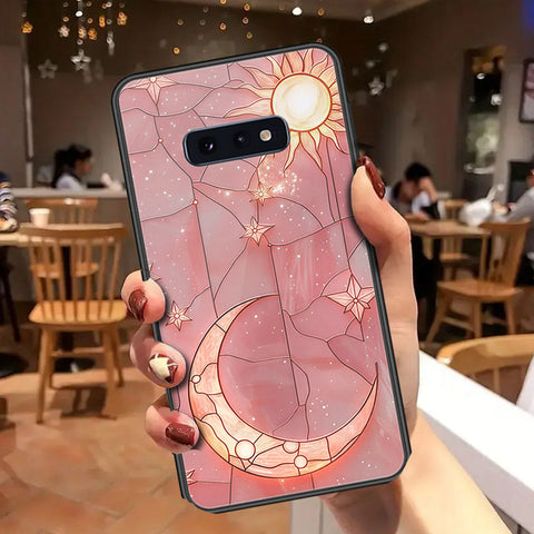 Samsung Galaxy S10e Cover - Celestial Starry Universe Series - HQ Ultra Shine Premium Infinity Glass Soft Silicon Borders Case