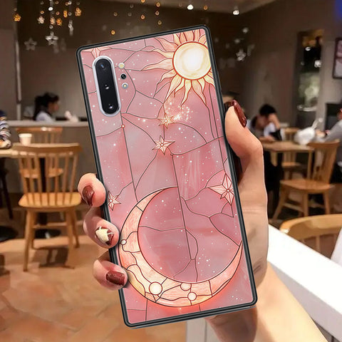 Samsung Galaxy Note 10 Plus Cover - Celestial Starry Universe Series - HQ Ultra Shine Premium Infinity Glass Soft Silicon Borders Case