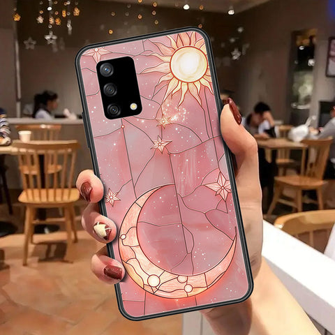 Oppo A74 Cover - Celestial Starry Universe Series - HQ Ultra Shine Premium Infinity Glass Soft Silicon Borders Case