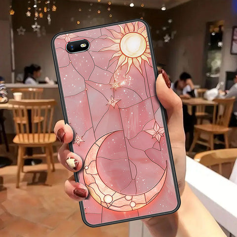 Oppo A1k Cover - Celestial Starry Universe Series - HQ Ultra Shine Premium Infinity Glass Soft Silicon Borders Case