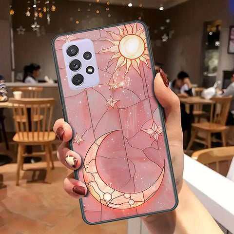 Samsung Galaxy A72 Cover - Celestial Starry Universe Series - HQ Ultra Shine Premium Infinity Glass Soft Silicon Borders Case