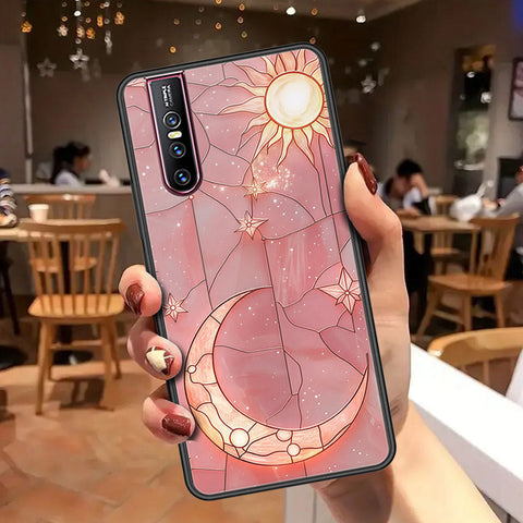 Vivo V15 Pro Cover - Celestial Starry Universe Series - HQ Ultra Shine Premium Infinity Glass Soft Silicon Borders Case