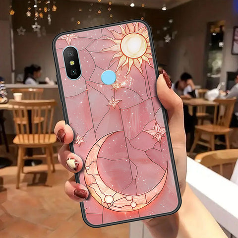 Redmi 6 Pro Cover - Celestial Starry Universe Series - HQ Ultra Shine Premium Infinity Glass Soft Silicon Borders Case