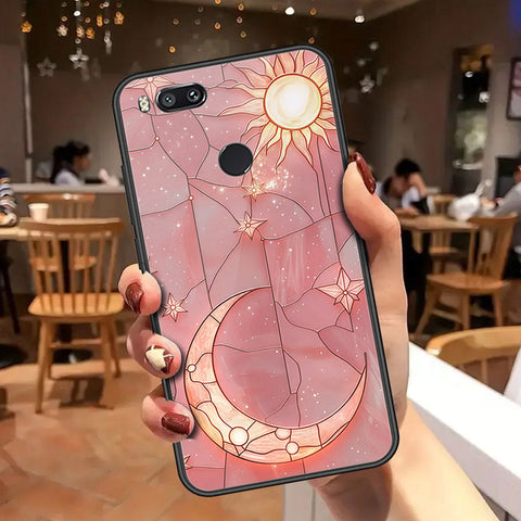 Xiaomi Mi A1 Cover - Celestial Starry Universe Series - HQ Ultra Shine Premium Infinity Glass Soft Silicon Borders Case