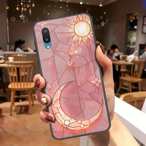 Samsung Galaxy A02 Cover - Celestial Starry Universe Series - HQ Ultra Shine Premium Infinity Glass Soft Silicon Borders Case