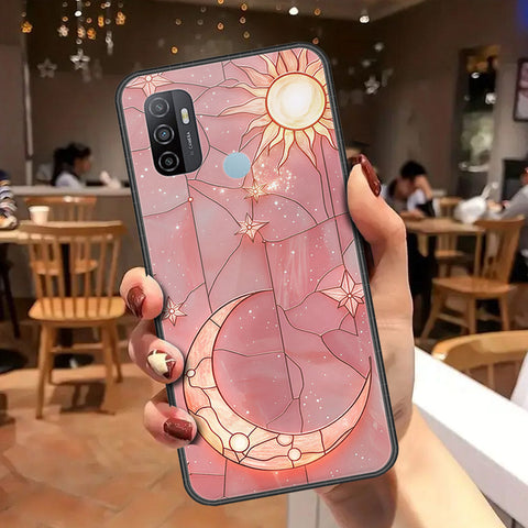 Oppo A53 Cover - Celestial Starry Universe Series - HQ Ultra Shine Premium Infinity Glass Soft Silicon Borders Case