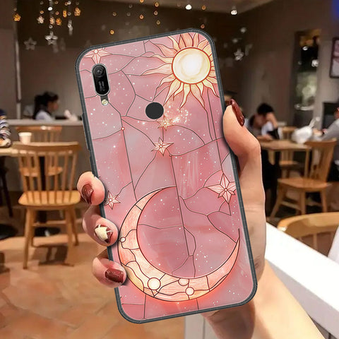 Huawei Y6 2019 / Y6 Prime 2019 Cover - Celestial Starry Universe Series - HQ Ultra Shine Premium Infinity Glass Soft Silicon Borders Case
