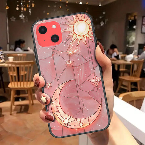iPhone 13 Mini Cover - Celestial Starry Universe Series - HQ Ultra Shine Premium Infinity Glass Soft Silicon Borders Case