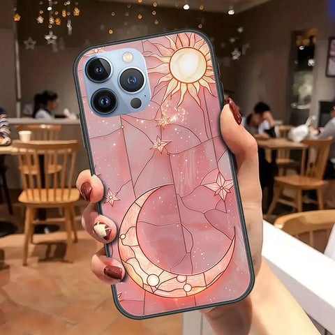 iPhone 13 Pro Max Cover - Celestial Starry Universe Series - HQ Ultra Shine Premium Infinity Glass Soft Silicon Borders Case