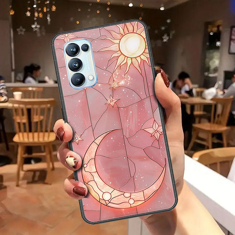 Oppo Reno 5 Pro 5G Cover - Celestial Starry Universe Series - HQ Ultra Shine Premium Infinity Glass Soft Silicon Borders Case