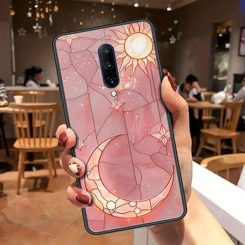 OnePlus 7 Pro Cover - Celestial Starry Universe Series - HQ Ultra Shine Premium Infinity Glass Soft Silicon Borders Case