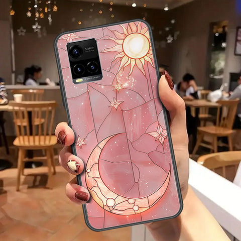 Vivo Y21 Cover - Celestial Starry Universe Series - HQ Ultra Shine Premium Infinity Glass Soft Silicon Borders Case