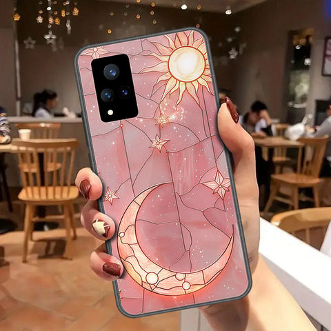 Vivo V21 Cover - Celestial Starry Universe Series - HQ Ultra Shine Premium Infinity Glass Soft Silicon Borders Case