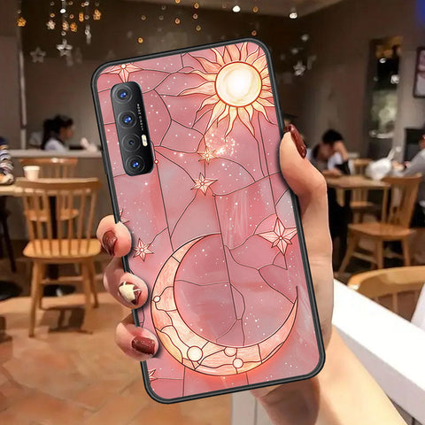 Oppo Reno 3 Pro Cover - Celestial Starry Universe Series - HQ Ultra Shine Premium Infinity Glass Soft Silicon Borders Case