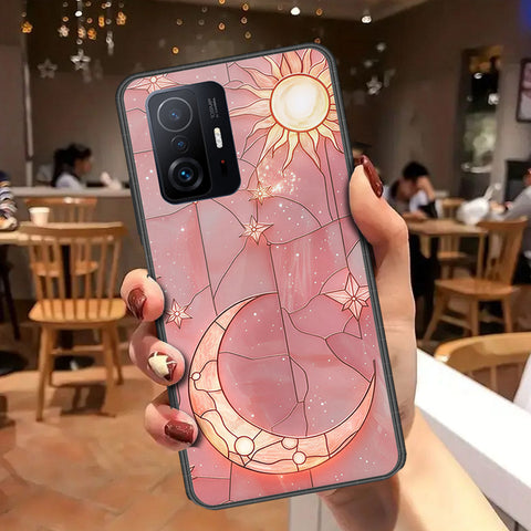 Xiaomi 11T Cover - Celestial Starry Universe Series - HQ Ultra Shine Premium Infinity Glass Soft Silicon Borders Case