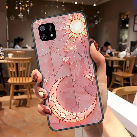 Oppo A16E Cover - Celestial Starry Universe Series - HQ Ultra Shine Premium Infinity Glass Soft Silicon Borders Case
