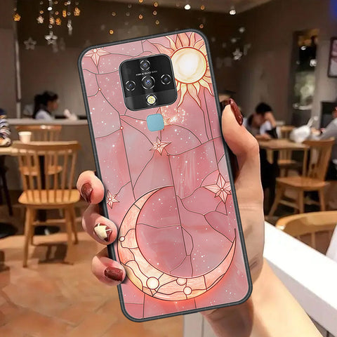 Tecno Camon 16 Cover - Celestial Starry Universe Series - HQ Ultra Shine Premium Infinity Glass Soft Silicon Borders Case