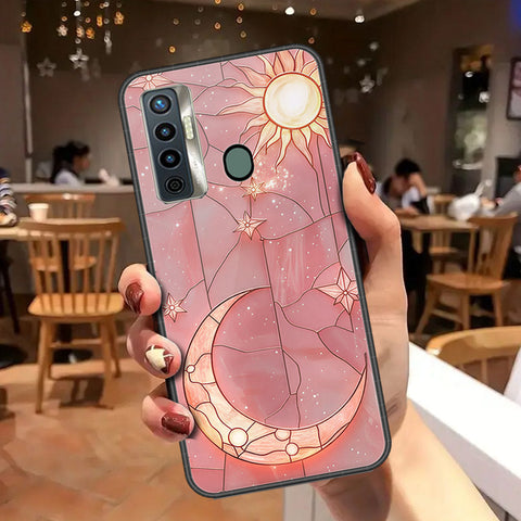 Tecno Camon 17 Cover - Celestial Starry Universe Series - HQ Ultra Shine Premium Infinity Glass Soft Silicon Borders Case