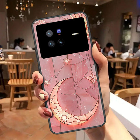 Vivo X80 Cover - Celestial Starry Universe Series - HQ Ultra Shine Premium Infinity Glass Soft Silicon Borders Case