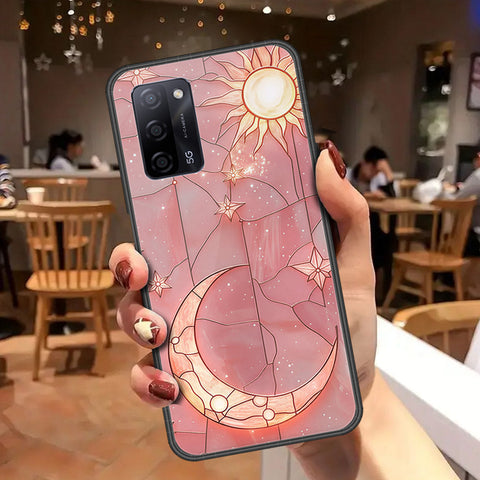 Oppo A55 5G Cover - Celestial Starry Universe Series - HQ Ultra Shine Premium Infinity Glass Soft Silicon Borders Case