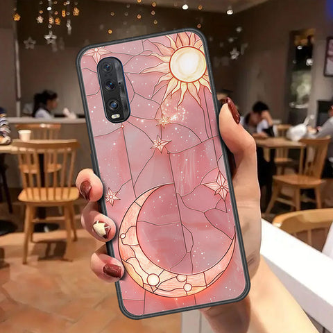 Oppo Find X2 Cover - Celestial Starry Universe Series - HQ Ultra Shine Premium Infinity Glass Soft Silicon Borders Case