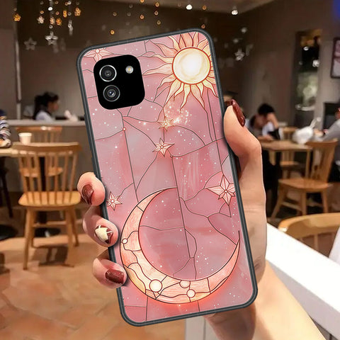 Samsung Galaxy A03 Cover - Celestial Starry Universe Series - HQ Ultra Shine Premium Infinity Glass Soft Silicon Borders Case