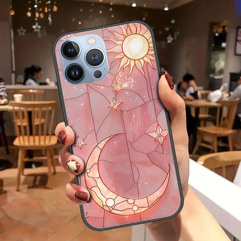 iPhone 14 Pro Max Cover - Celestial Starry Universe Series - HQ Ultra Shine Premium Infinity Glass Soft Silicon Borders Case