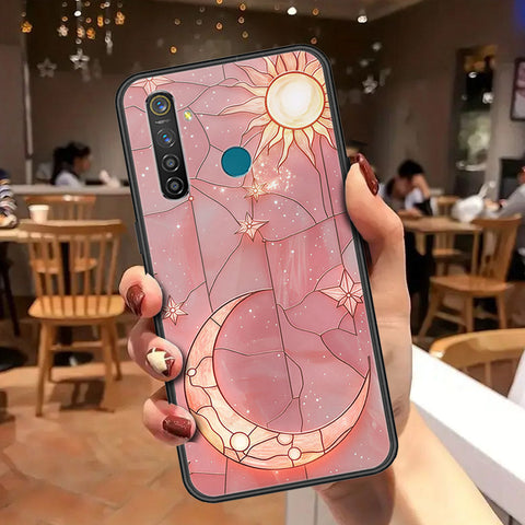 Realme 5 Pro Cover - Celestial Starry Universe Series - HQ Ultra Shine Premium Infinity Glass Soft Silicon Borders Case