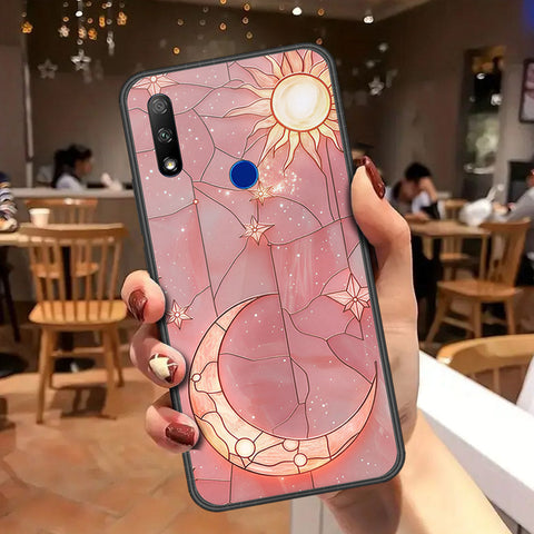 Honor 9X Cover - Celestial Starry Universe Series - HQ Ultra Shine Premium Infinity Glass Soft Silicon Borders Case