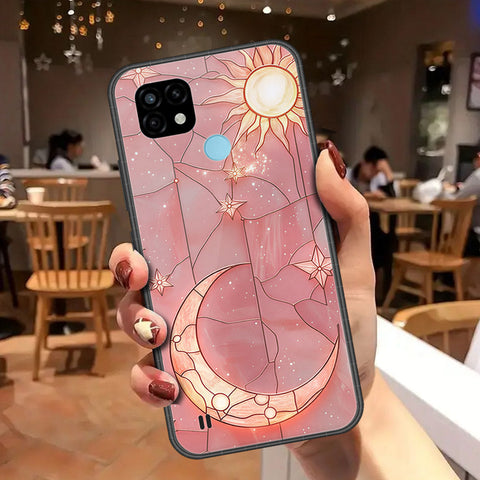 Realme C21 Cover - Celestial Starry Universe Series - HQ Ultra Shine Premium Infinity Glass Soft Silicon Borders Case