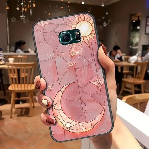 Samsung Galaxy S6 Edge Plus Cover - Celestial Starry Universe Series - HQ Ultra Shine Premium Infinity Glass Soft Silicon Borders Case
