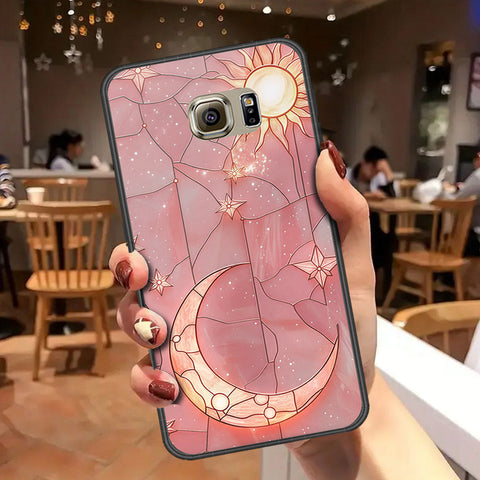 Samsung Galaxy S6 Cover - Celestial Starry Universe Series - HQ Ultra Shine Premium Infinity Glass Soft Silicon Borders Case